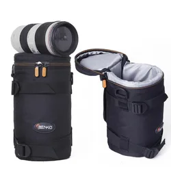 Nylon Waterproof Camera Lens Bag Case Pouch Cover Insert Fit Canon Nikon 18-55mm 50mm 18-135mm 24-105mm 24-70mm 70-200mm