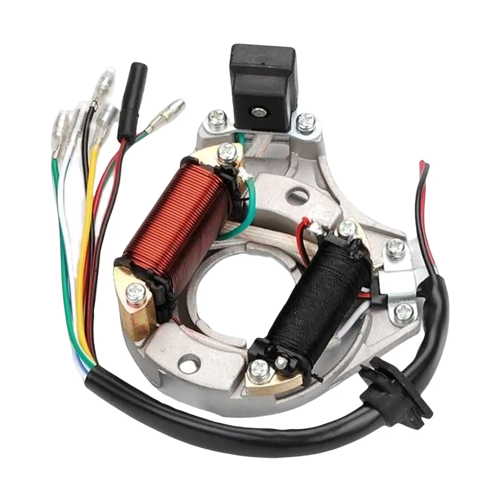 Magneto Stator Coil Aluminum Copper Wire Ignition Plate Replacement for Kazuma Quad ATV LF100
