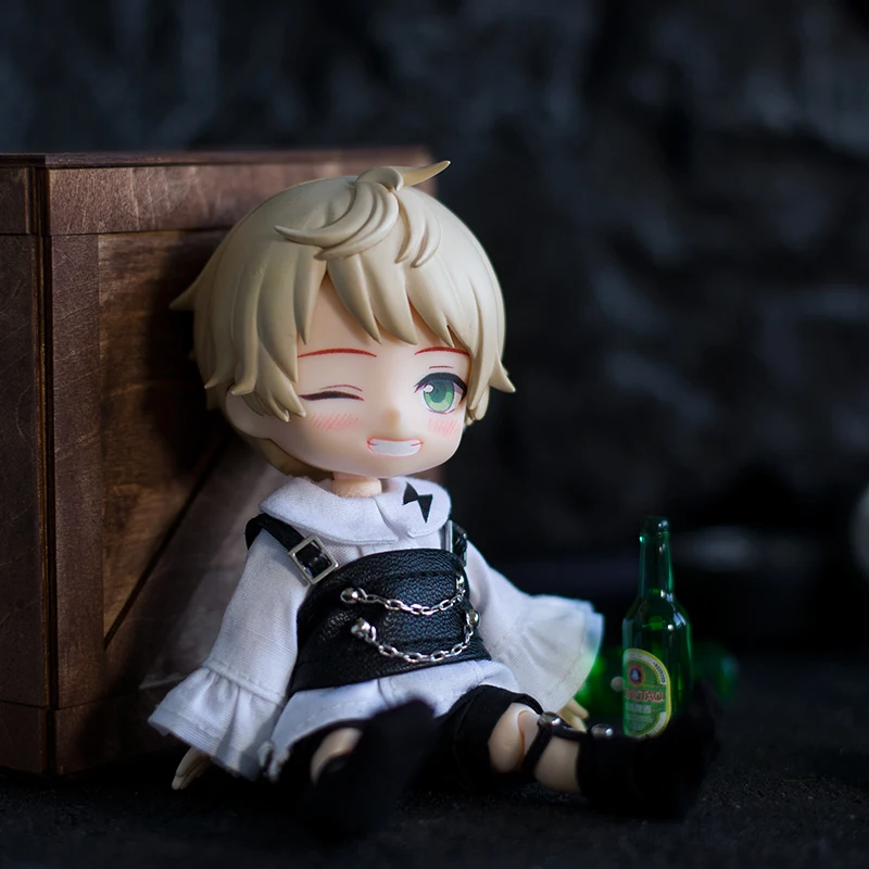 Chaussettes en cuir trempé noir et blanc pour Nendoroids, Gsc, Obitsu11, Molly, P9, 1/12BJD Butter, Sweet Cool Clothes