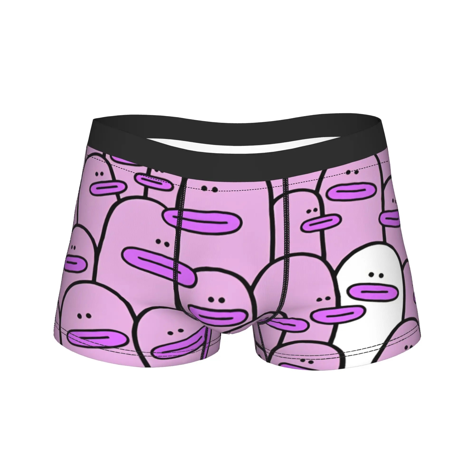 A Group Of Purple Ducks Shorts Briefs  Underwear High Quality Male Novelty Trunk Customs Large Size Underpants