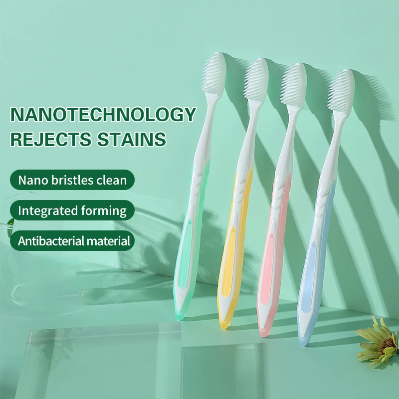 Nanotechnology Manual Toothbrush Adults Antibacterial Material Deep Tooth Cleaning Gingival Protection Men Women Couple