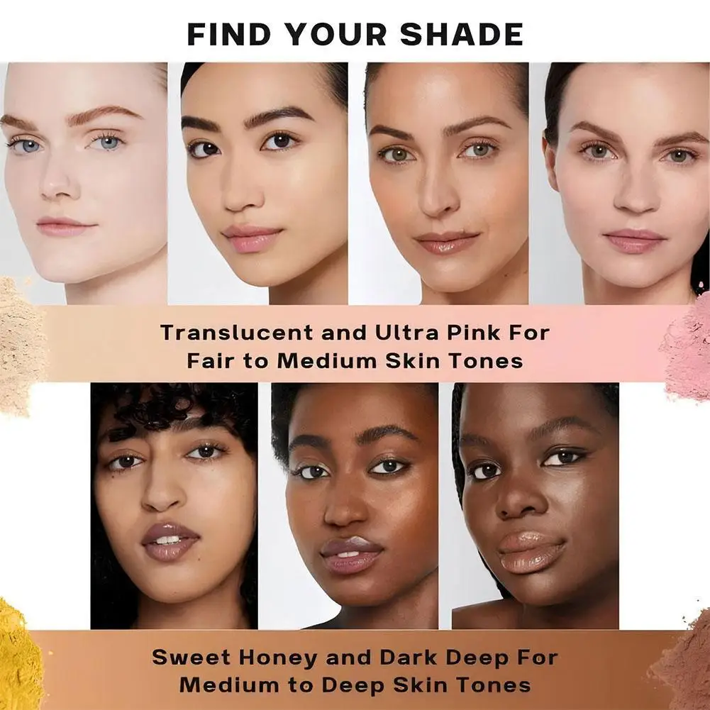 Pink Ultimate Fine Setting Powder Matte Brighten Long Lasting Setting Matte Finish Oil Control Face Loose Powder Makeup Fixer