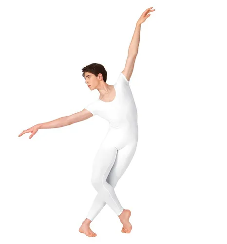 Imagen 2 del producto Traje de baile de Ballet de nailon para hombre y adulto, leotardo de cuerpo completo de LICRA, entrenamiento de gimnasia, monos ajustados