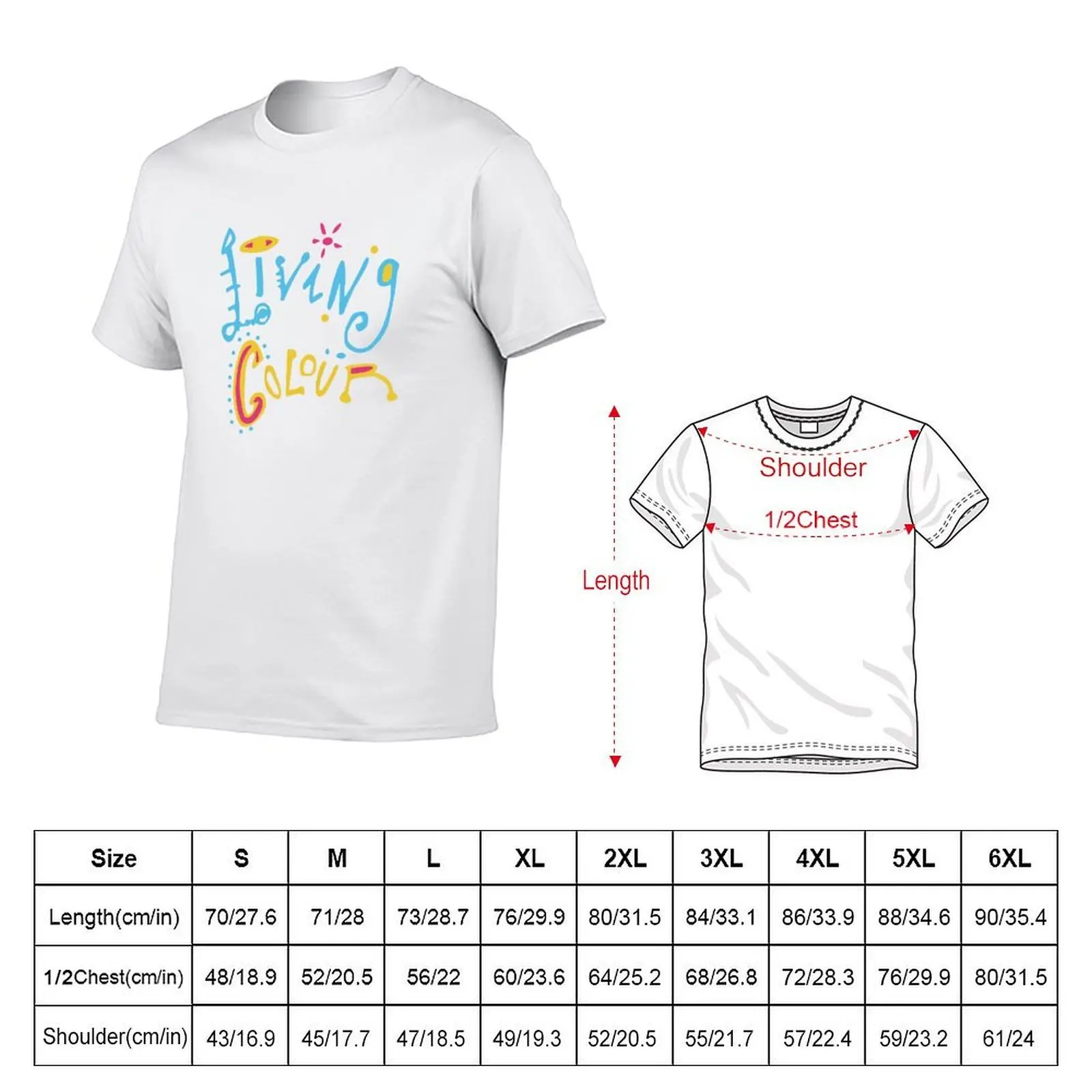 Living colour T-Shirt man t shirt summer man t shirt graphic T-Shirt