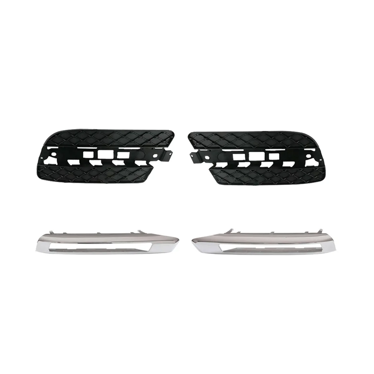 

1Set Car Front Bumper Fog Light Cover Trim Fog Light Grille for GL350 GL450 X164 1648847122 1648847222