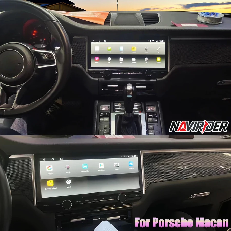 12.3inch Android 14 Car Radio For Porsche Macan 2010-2015 Carplay Autoradio Android Auto Multimedia GPS Navi Video Player Stereo