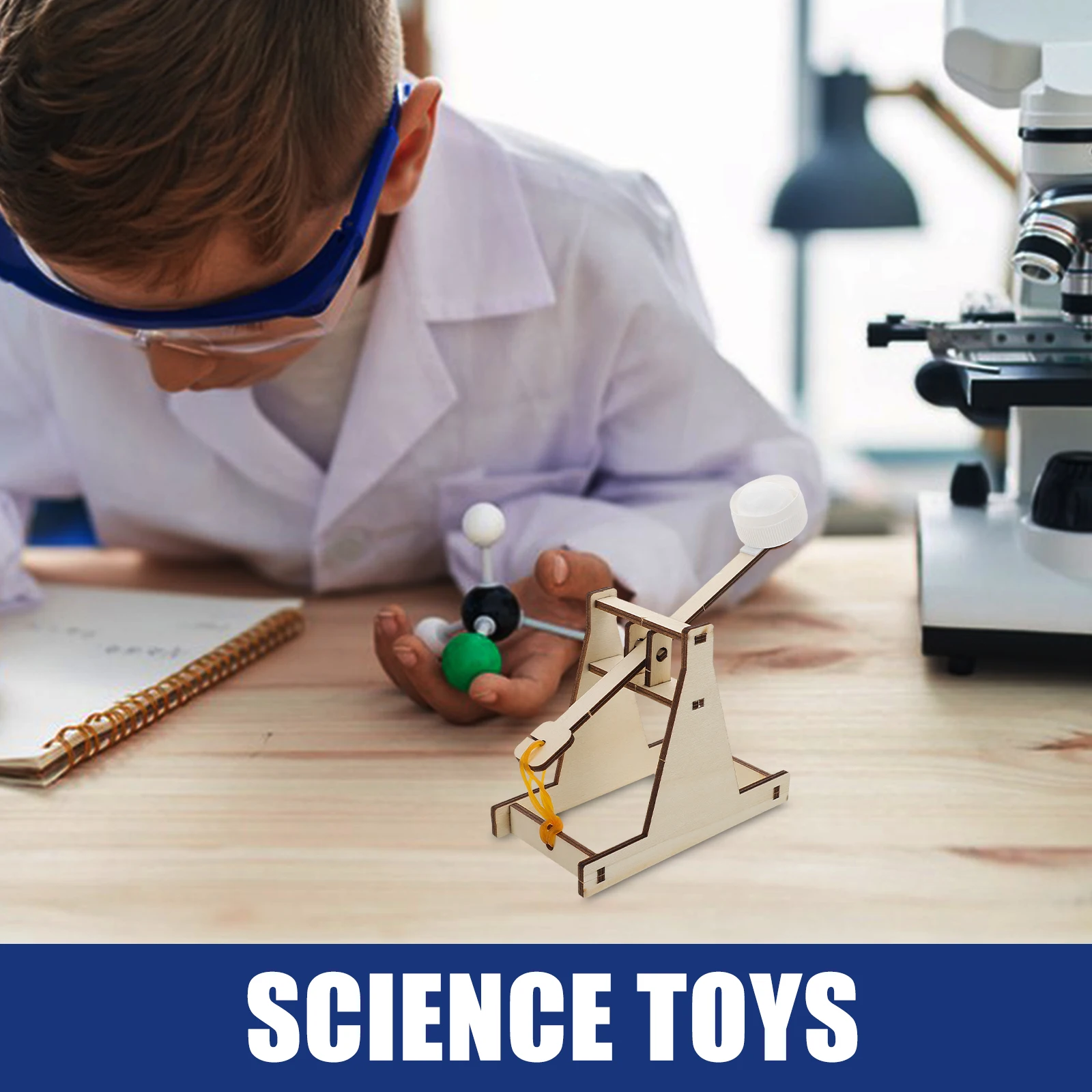 Wood Catapult Building Kit Stem Activity for Children Hands on Physics Experiment DIY Assembly Educational Craft for Young