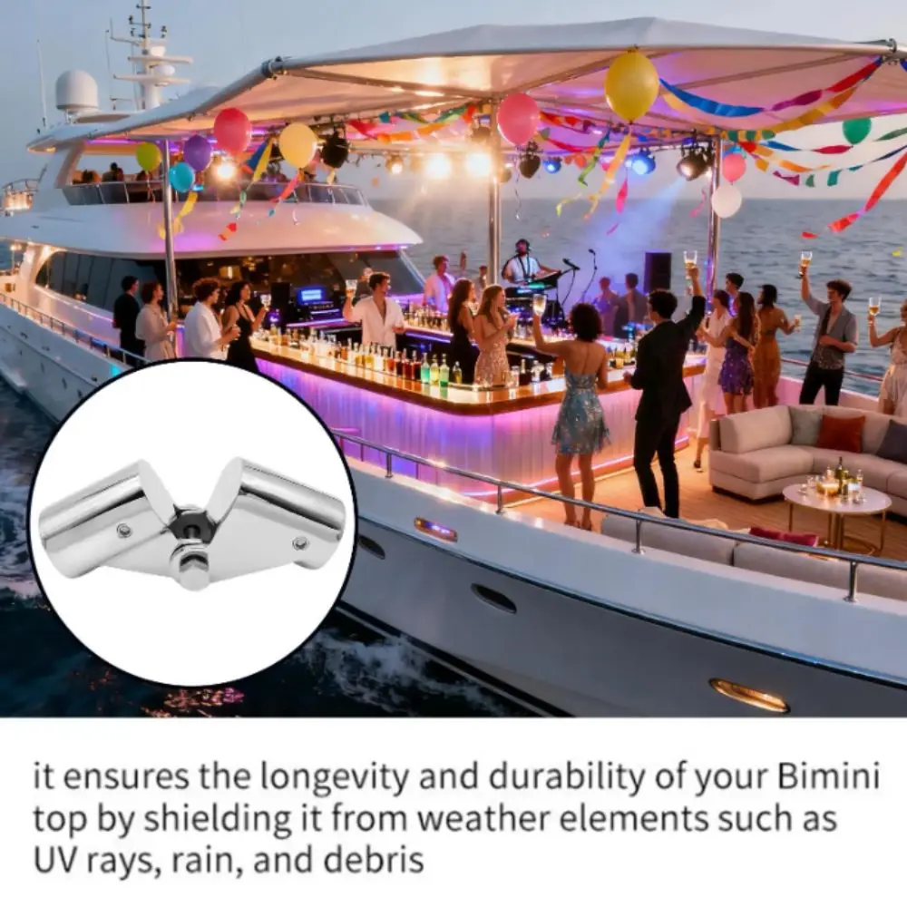 

Stainless Steel Folding Swivel Connector 316 Stainless Steel Marine Grade Pipe Connector Corrosion-Resistant High Strength