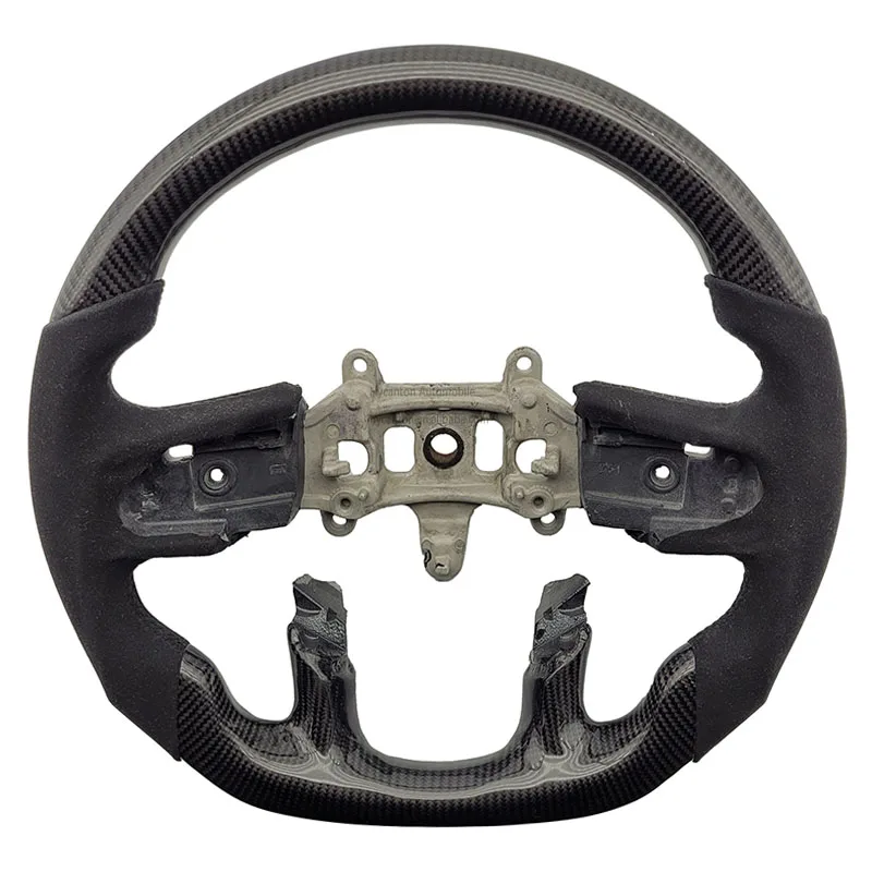 

Оптовая продажа новых продуктов, перфорированное кожаное колесо из углеродного волокна для автомобильного руля Dodge RAM 2019.