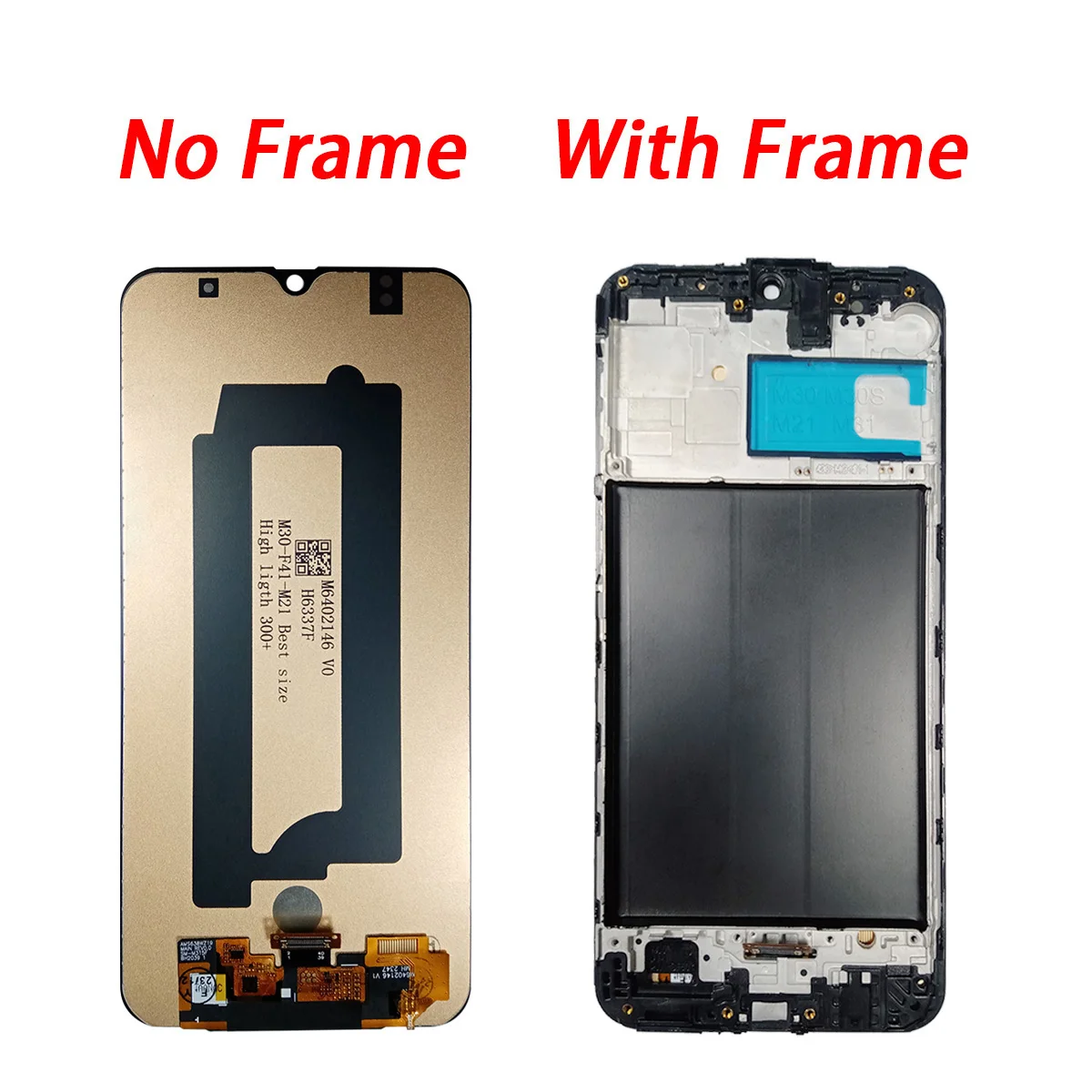 M30S Display Screen with Frame For Samsung Galaxy M30s Lcd Display Touch Screen Digitizer Assembly For Samsung M30s M307 M307F