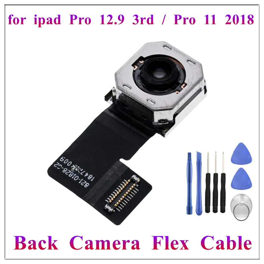 1Pcs Back Big Rear Camera Flex Cable Compatible for IPad Pro 11 1st 12.9 Inch 3rd Gen 2018 Replacement Parts