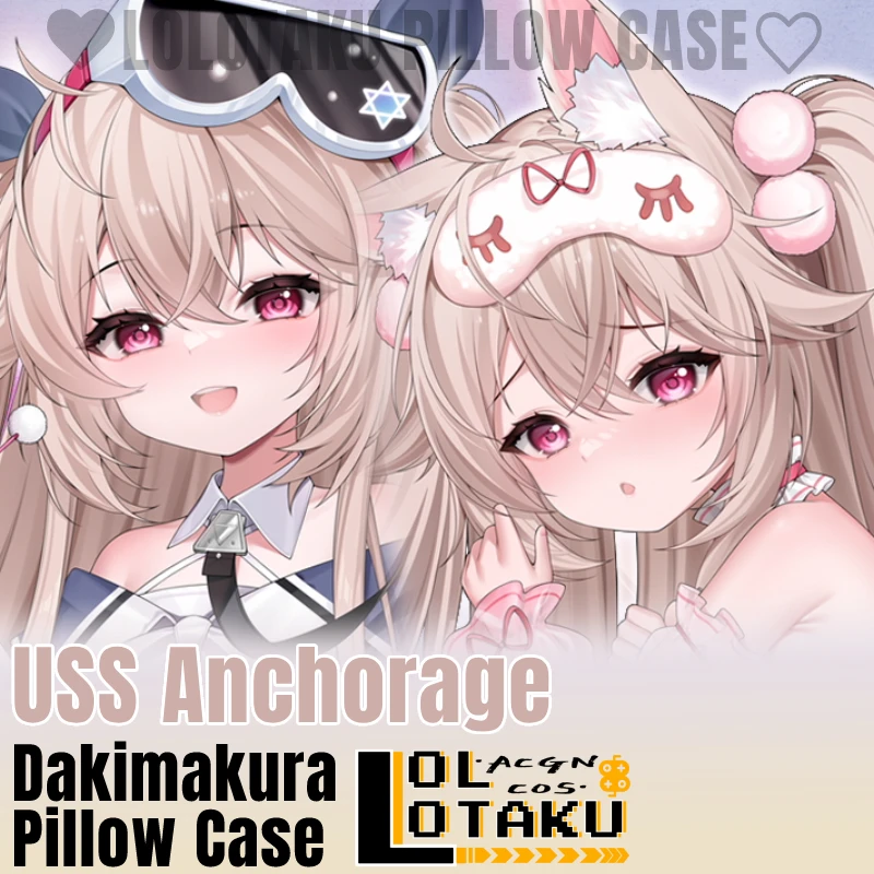 

USS Anchorage Dakimakura Azur Lane Sexy Hugging Full Body Pillow Case Cushion Cover Otaku Pillowcase Home Bedding Decor Gift