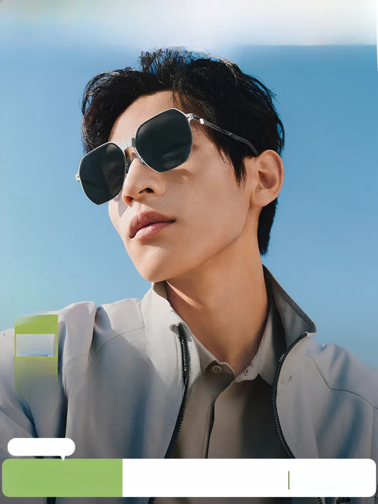 

Мужские поляризационные солнцезащитные очки Banana Le для активного отдыха, альпинизма, с защитой от УФ-излучения, модные очки для вождения, подходят для квадратного лица