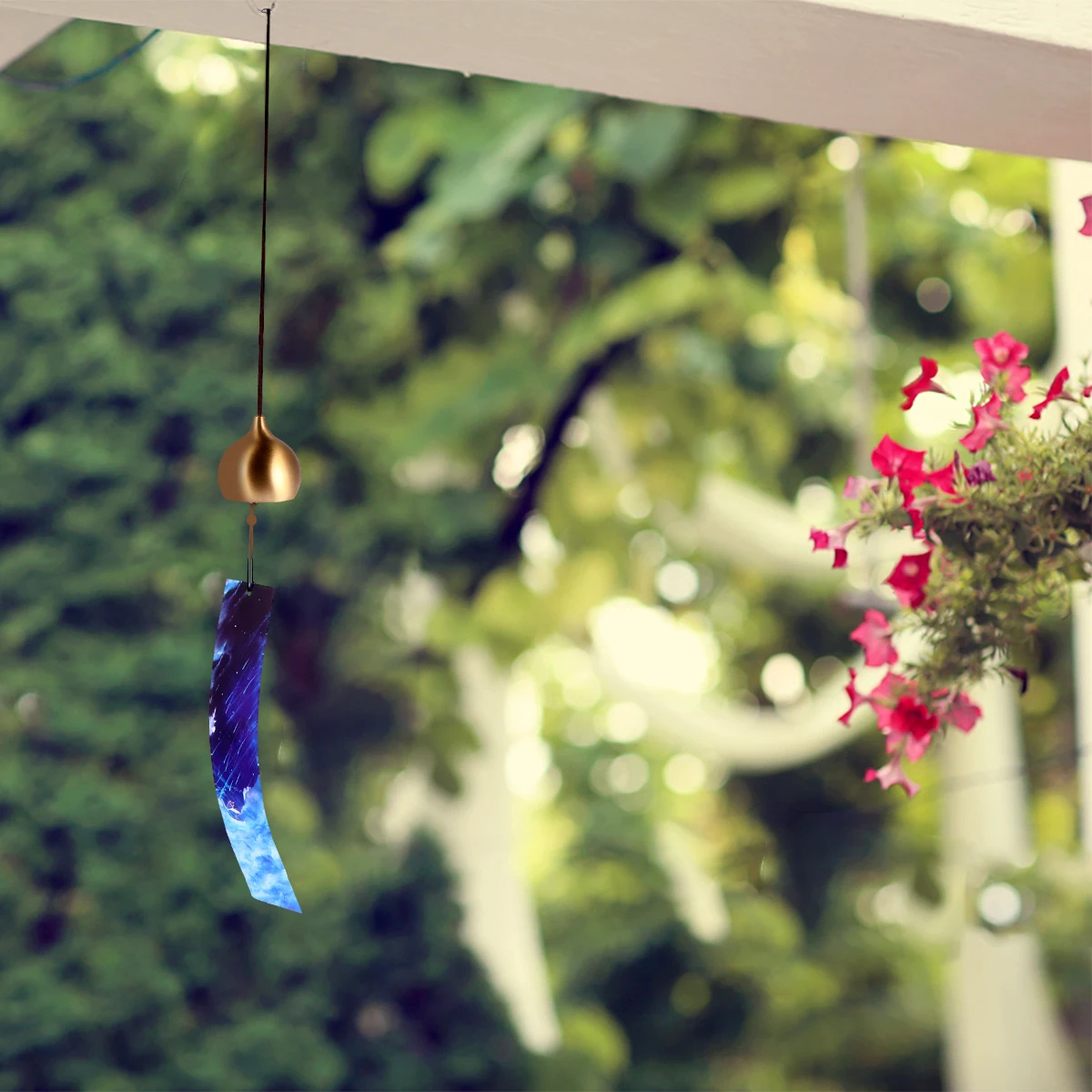 

Copper Japanese Chime Pendant Hanging Garden Decor Premium Material Balcony Pathway Wind Chime Sweet Gift