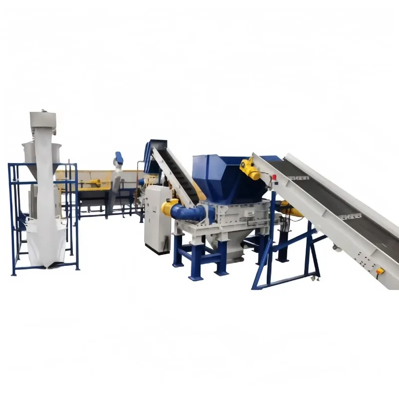 Customized Automatic Plastic Crushing And Washing Plant For PET, HDPE, PP, PVC Recycling With Sorting, Shredding, And Water Wash