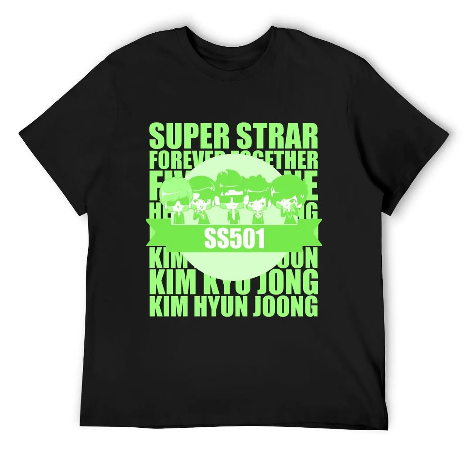 

SS501 Chibi T-Shirt hippie clothes baggy shirts sweat designer t shirt men
