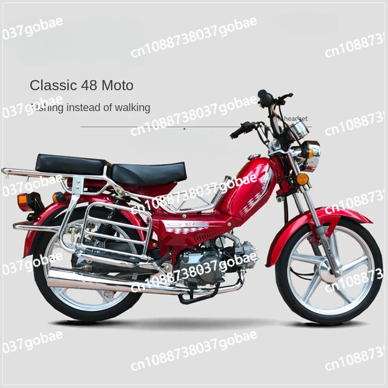 100Km 12 Yuan Construction Curved Beam Straight Beam 70 Fuel Assisted Scooter 110 Displacement 48cc