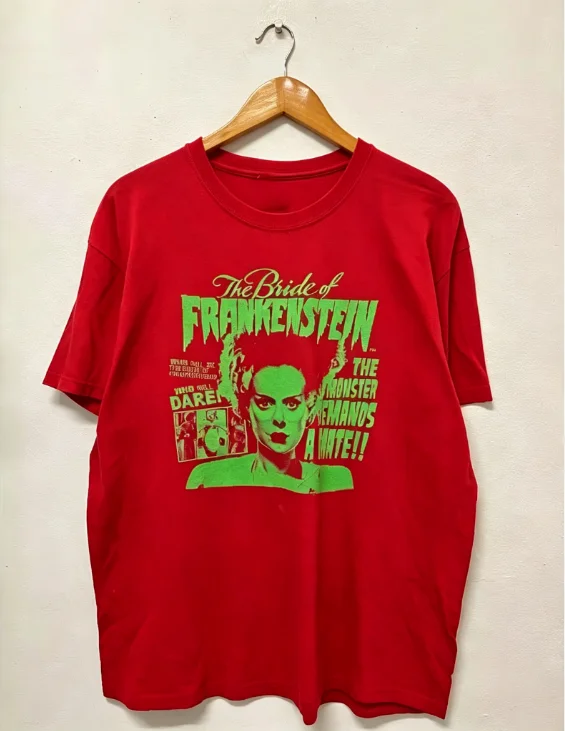 2026 Men Black Vintage Horror Monster Graphic T Shirt O-neck Short Sleeve Gothic Casual Tees For Men