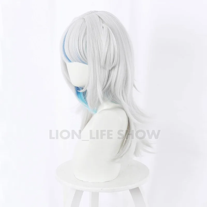 VTuber Hololive English Cosplay Gawr Gura Wig Cute Wig Hololive English Cosplay Hair Gawr Gura headdress