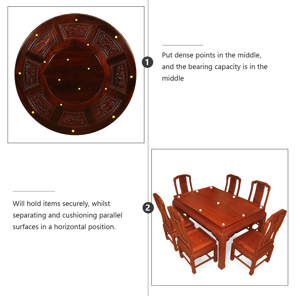 

30pcs Round Transparent Bumper Pads Anti-Slip Glass Spacers For Table Tops Clear Furniture Spacer Durable Countertop Protector