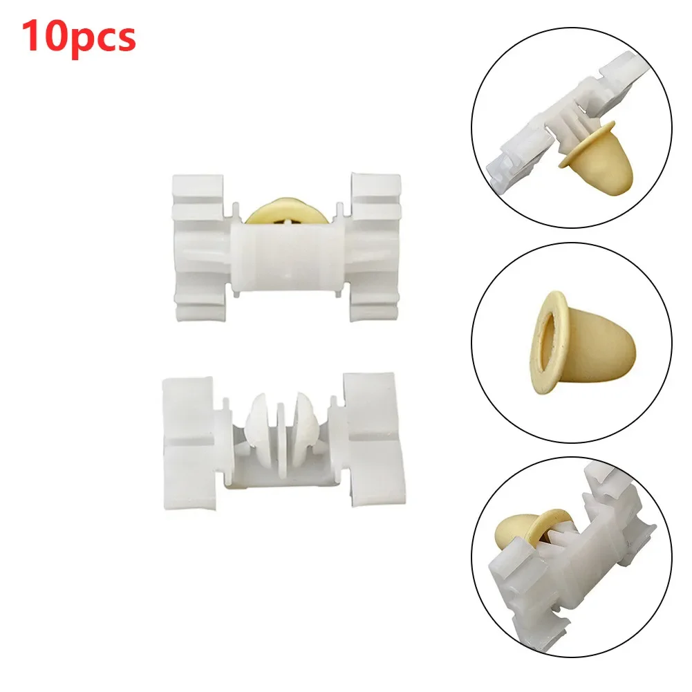 10pcs Car Side Molding Clip Car Door Bumpstrip Retaining Fastener Clips For BMW E36 Auto Interior Accessories