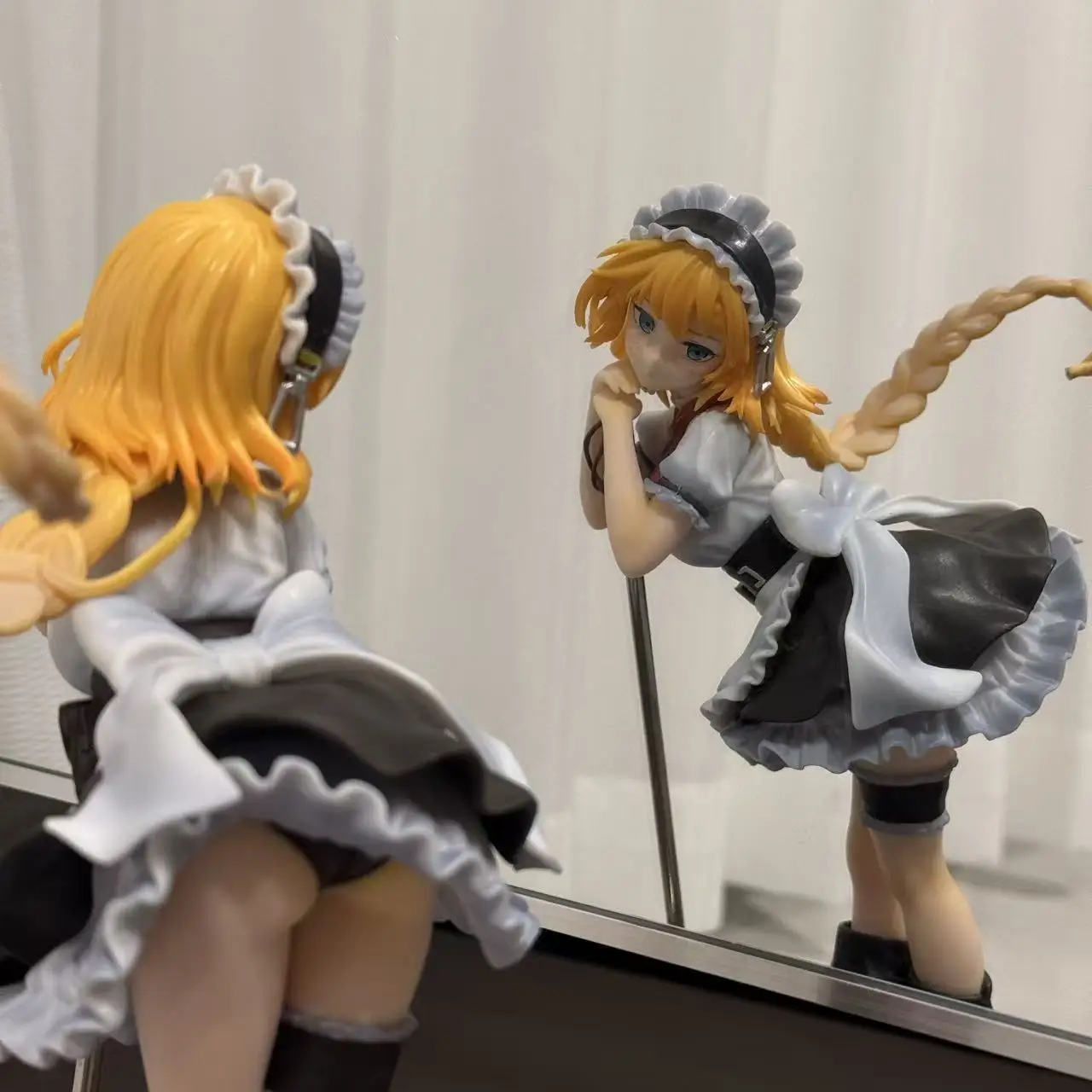 

Girls' Frontline Anime Figure with Broom Maid Ver. Cute 2D Desktop Decoration Collectible Model