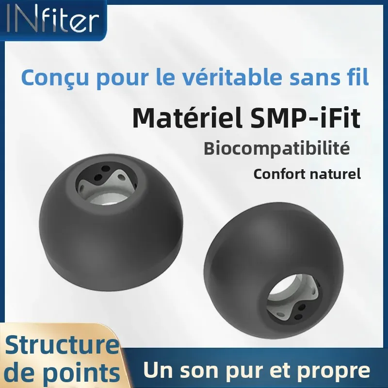 Embouts d'oreille Infiter pour Bose QuietComfort II QC2 TWS embouts d'oreille pour �couteurs Truewireless Powerbeats bouchons d'oreilles en Silicone Samsung BudsPro