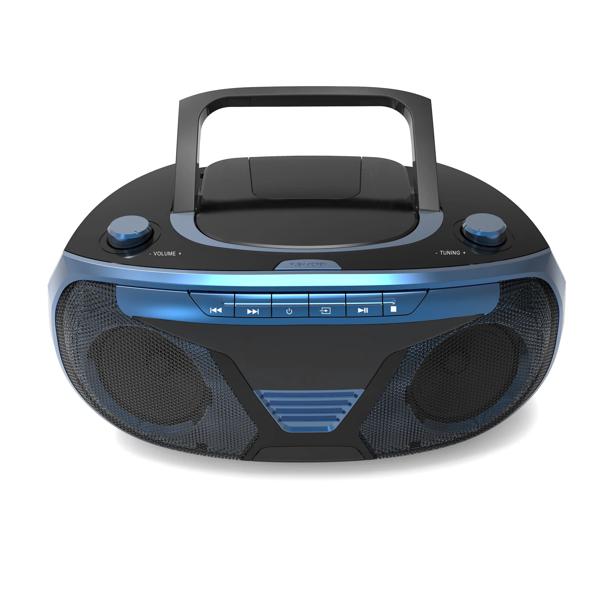 Portable CD/DVD/VCD Boombox with BT AM/FM Radio Stereo Sound and Remote Control AUX/USB Drive Cassette Player Combo