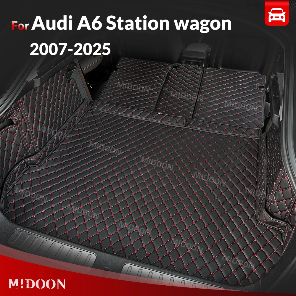 

MIDOON For Audi A6 Station wagon 2007-2025 Auto Full Coverage Trunk Mat Car Protective Pad Cargo Liner Interior Accessories
