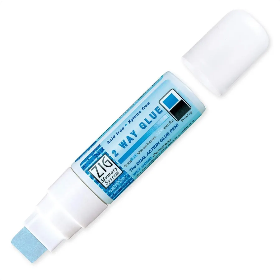 

Zig Kuretake 2 Way Glue Stick Pen Board Tip 15mm Tip APCertified Made in Japan