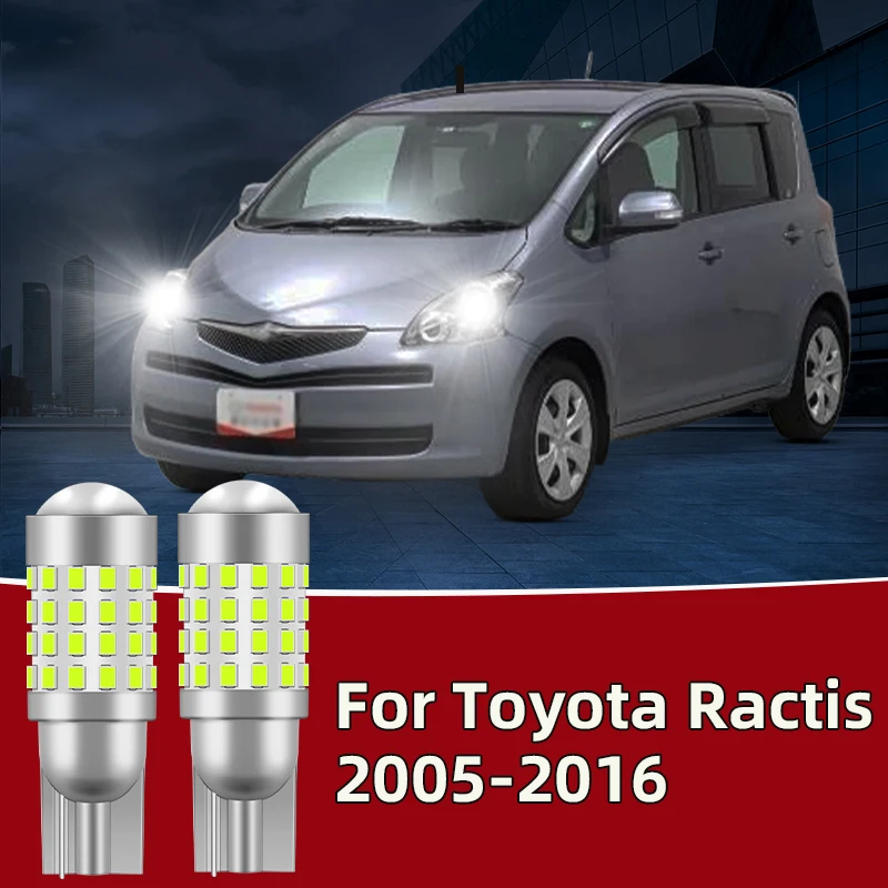 2 قطعة لتويوتا Ractis 2005-2016 سيارة Led لمبة T10 W5W عرض أضواء الجانب علامة موقف مصباح إشارة 12 فولت 24 فولت أضواء التخليص
