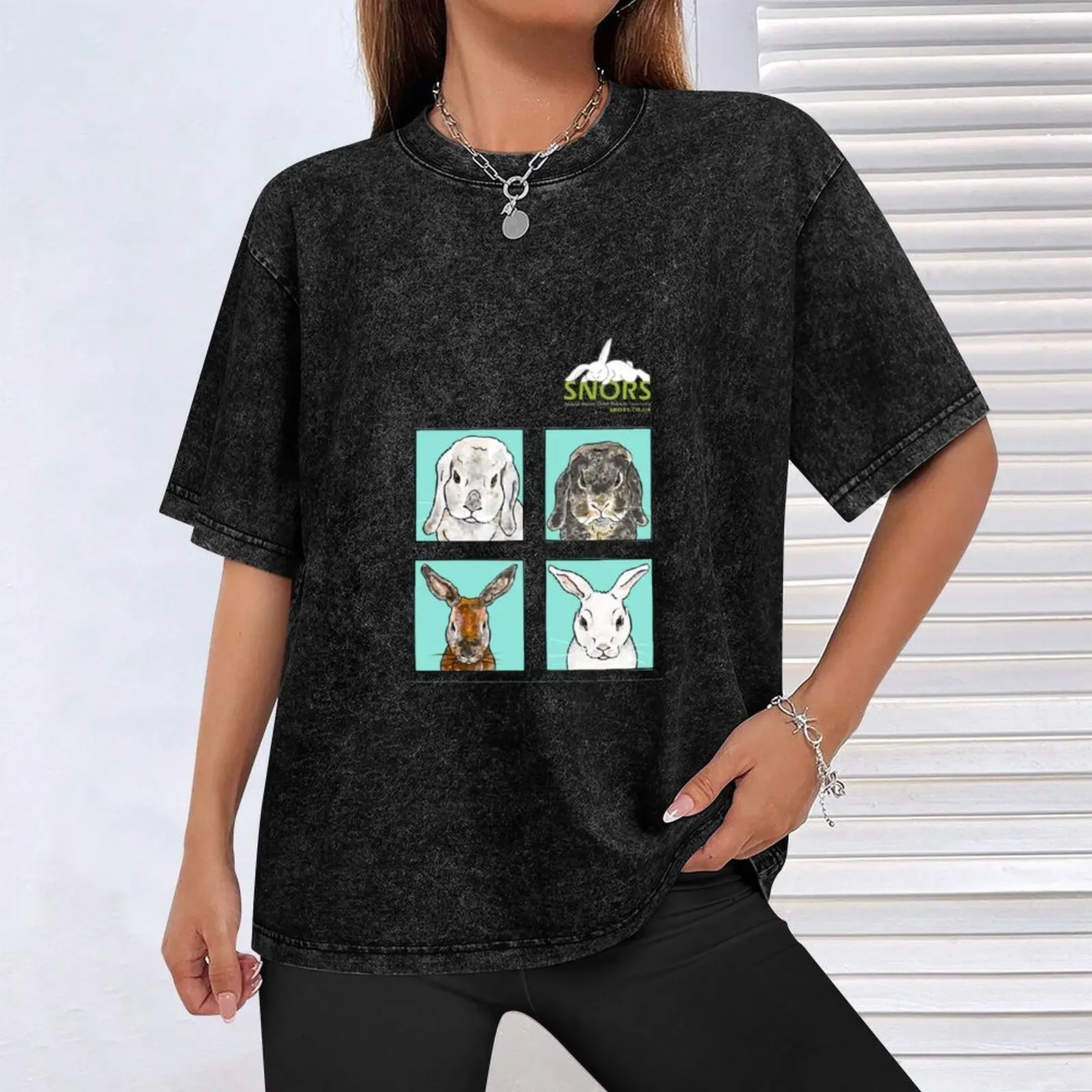 4 أرانب - مجموعة 2 تي شيرت تي شيرت كبير الحجم ملابس أنيمي ملابس هيبي تي شيرت للرجال جرافيك #4