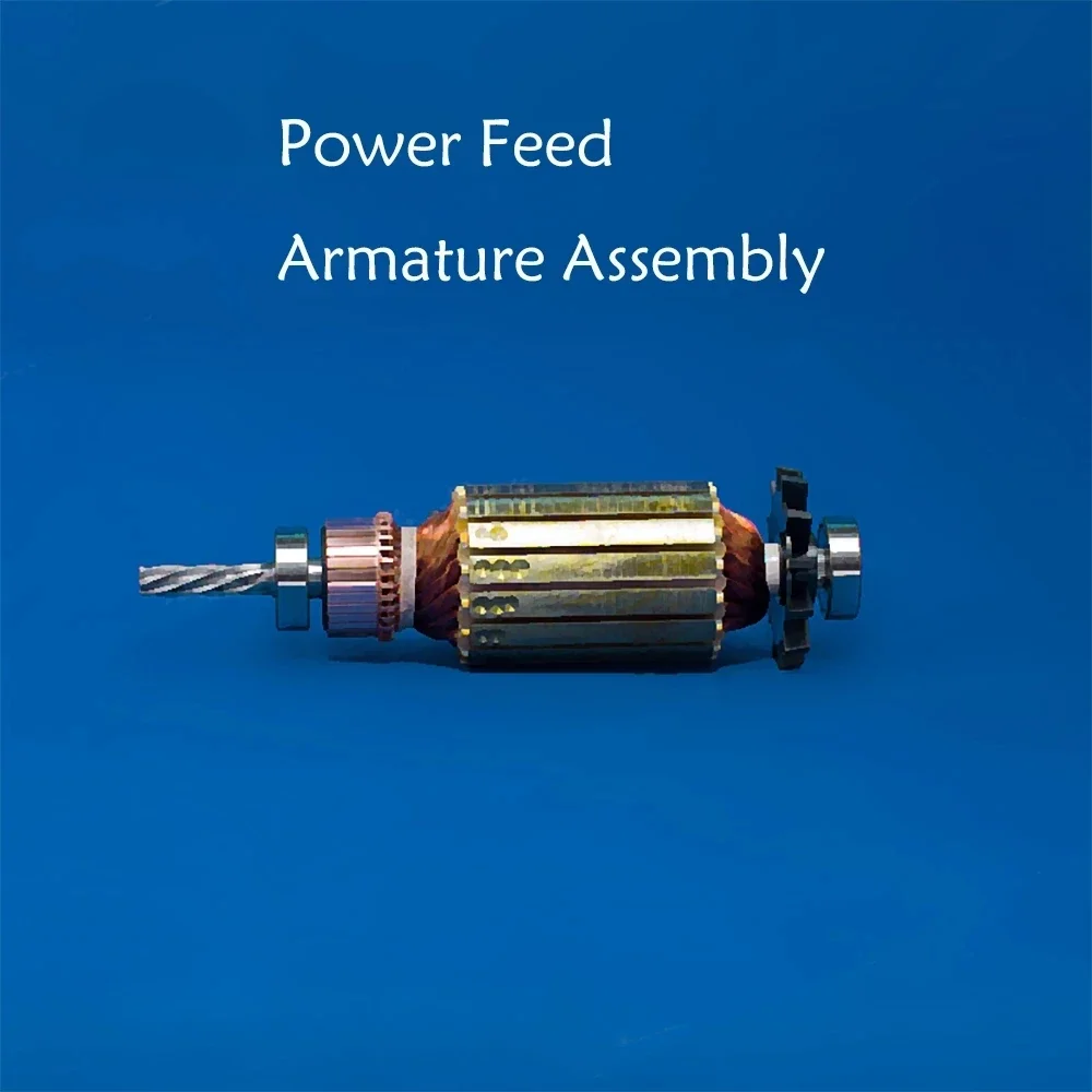 1pc Power Feed Armature Assembly ALSGS AL-310S ALB-310 AL-410 Table Feeder Accessories Speed Motor Rotor Milling Machine Parts