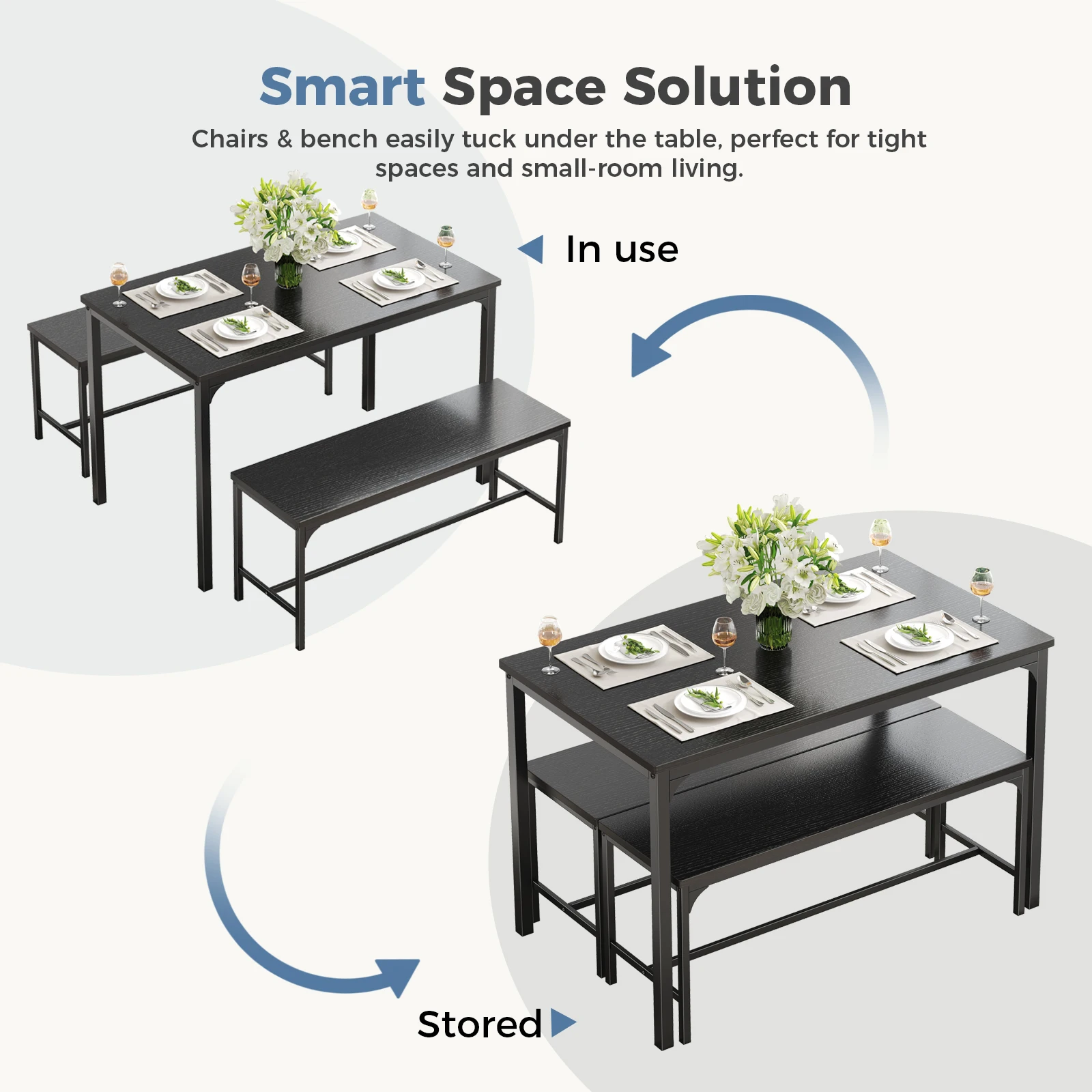 multi-use table setup