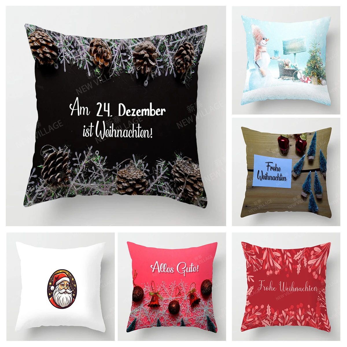 

Decorative Cushion Home Living Room Decor Throw Pillow Cover 40*40 40x40cm 60x60cm 45x45cm 50x50cm plant Merry Christmas winter