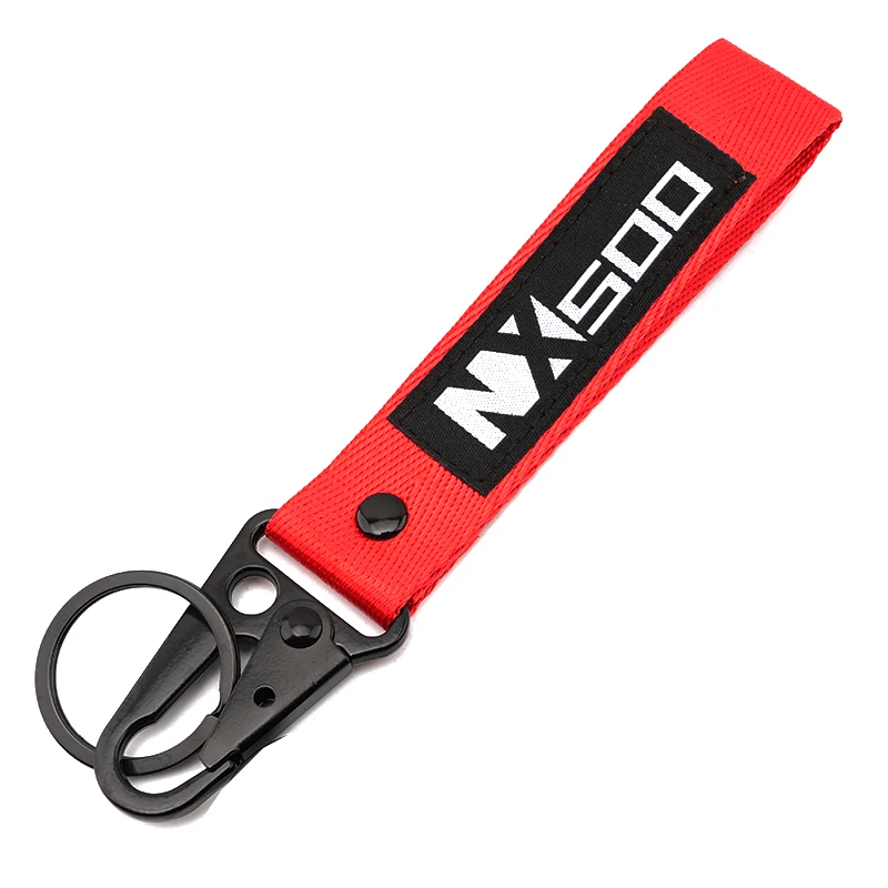 2024 New For HONDA NX500 NX 500 N 500X CB500X CB 500X N500X Motorcycle Accessories Hand Woven Leather Keychain Metal Keyring