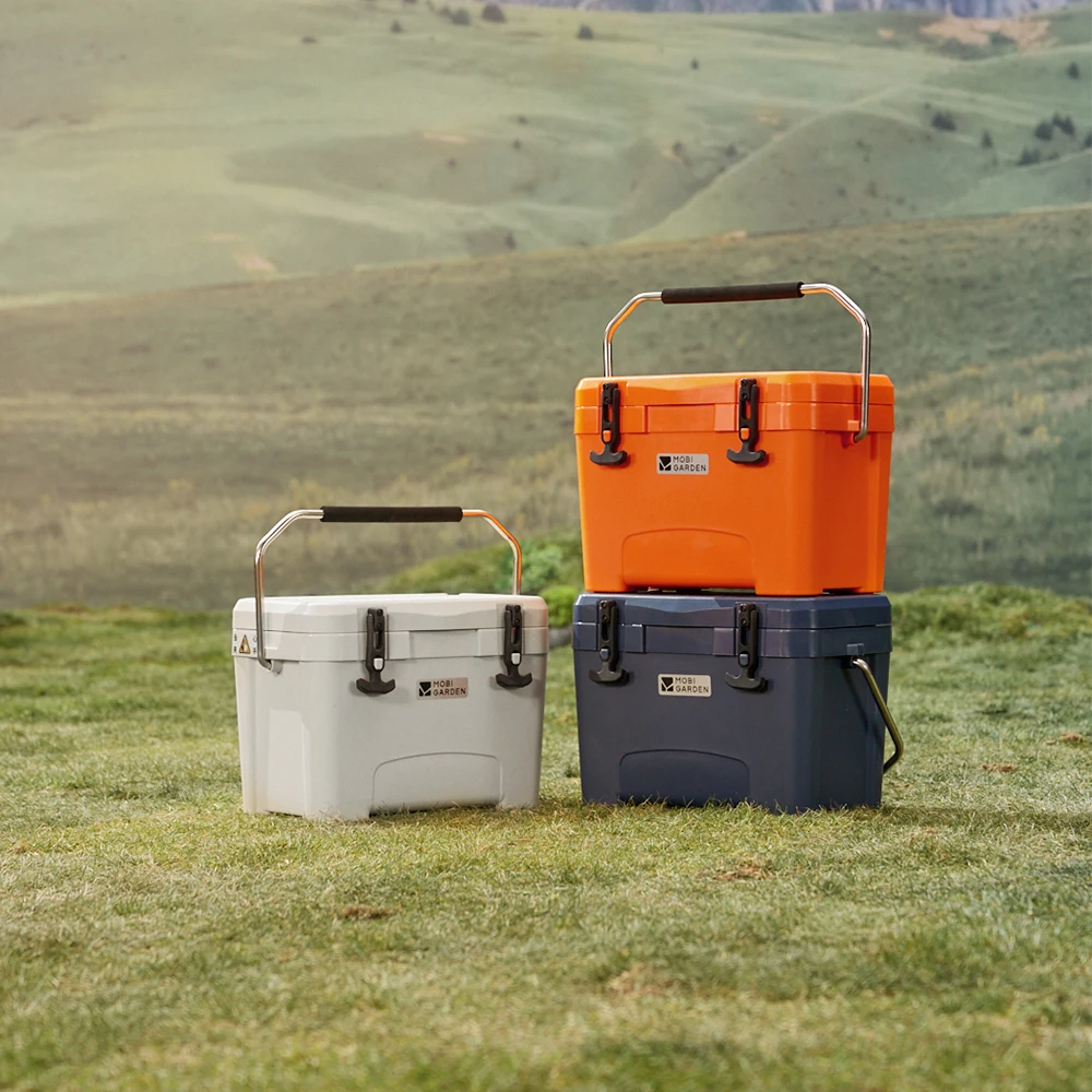 Mobi Garden Tragbarer Kühler mit Rädern, isolierte Eisbox für Auto-Picknicks, Outdoor-Camping, Aufbewahrung frischer Lebensmittel