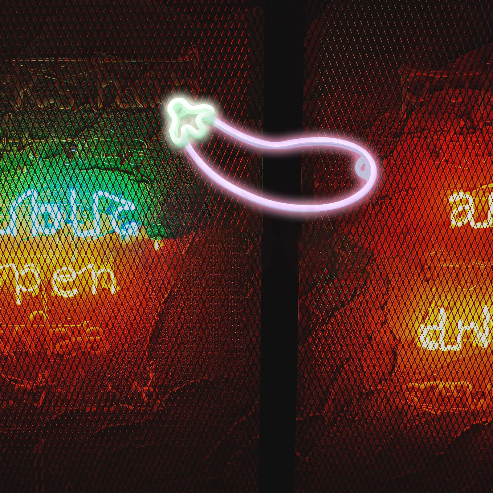 

Креативная неоновая лампа в форме баклажана, светодиодный ночник для спальни, декор для стены или стола, светящаяся вывеска в форме овоща, интерьерное освещение для создания атмосферы