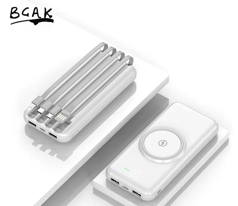 BCAK 50000 MAh Explosive Wireless Charging Treasure Comes with A Wired Mobile Power Bank As A Gift