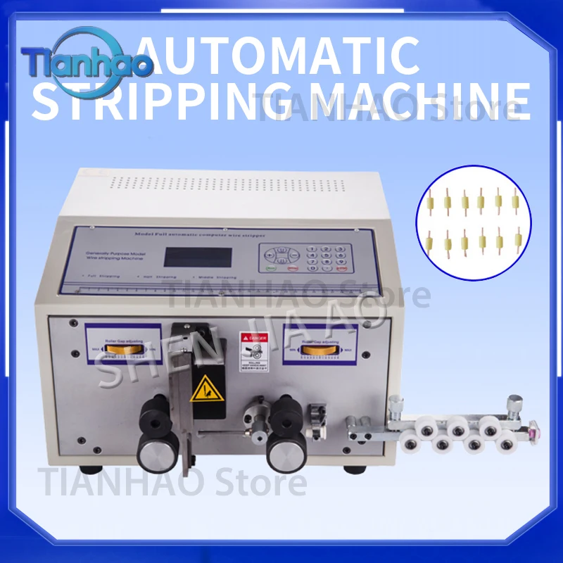 NEW Automatic Wire Stripping Machine for Cable Sheath Mute Pneumatic Small Square Double Cutting Line Multi Tangential