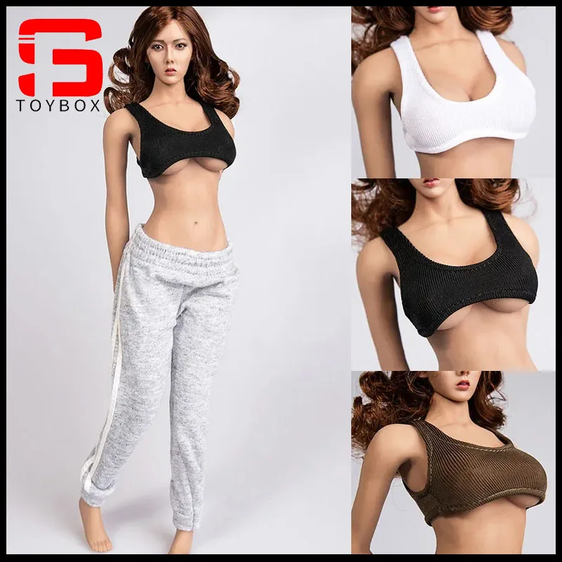 在庫 TYM TYM032 1/6 女性兵士セクシーなホットスポーツラップ胸ショートベストトップ服モデル 12 インチアクションフィギュアボディ