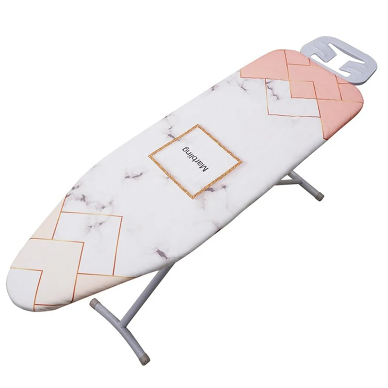 Protective Nonslip Ironing Board Cover in Marble Cloth Print Heat Insulation and Soft Design for Long Term Use