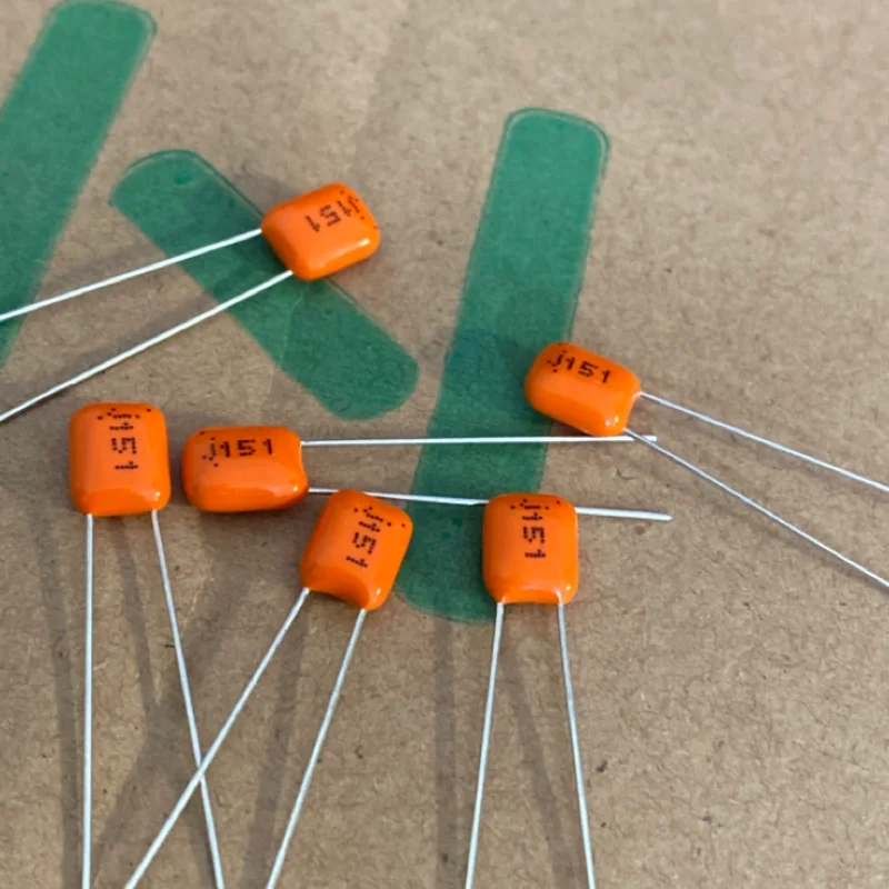 10PCS 150PF 100V Audio Film Capacitor 100V 151 150PFAPS Orange