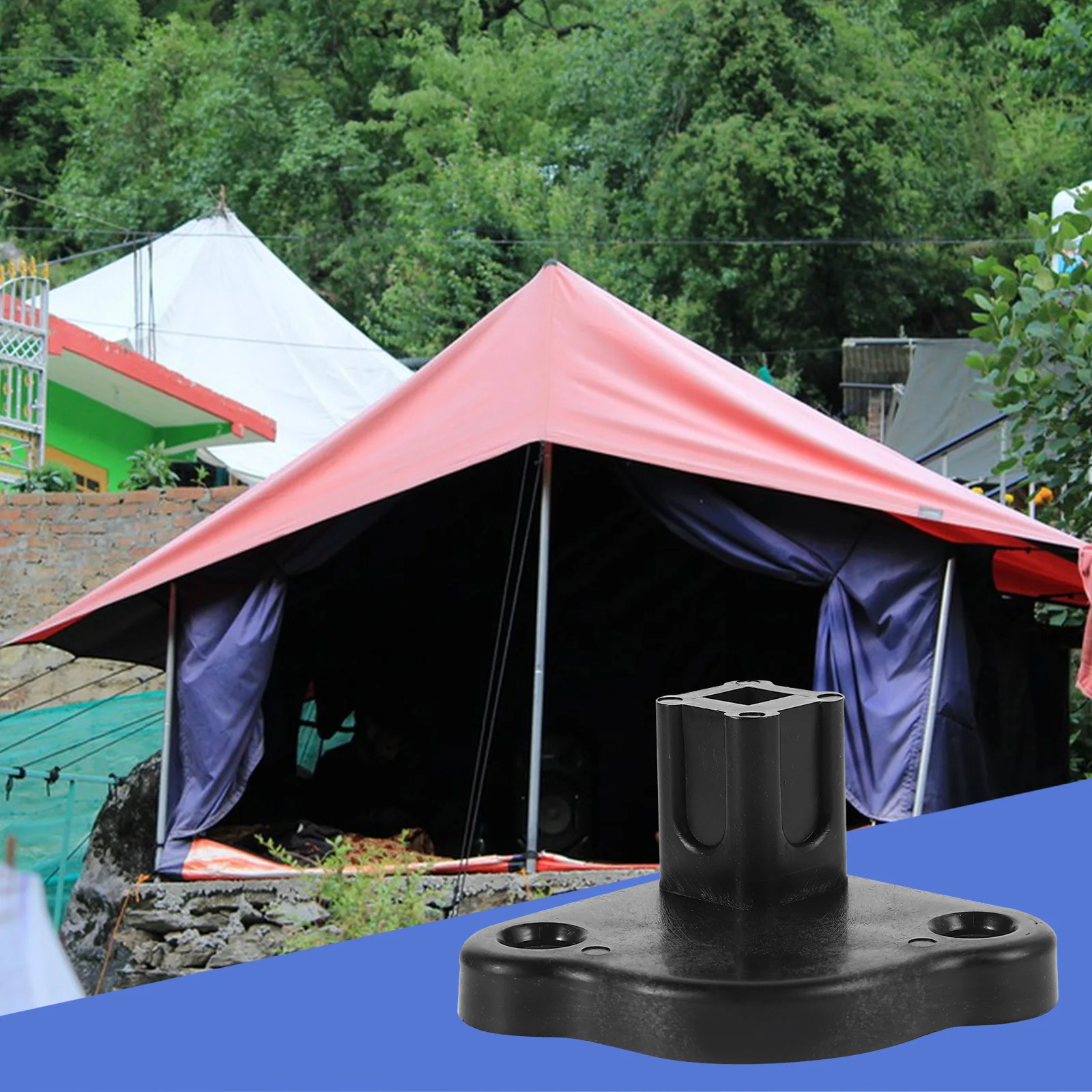 

4pcs Reliable Awning Support Bottom Base Stable Four-Legged Umbrella Tent Accessories Quick Installation Compact Lightweight