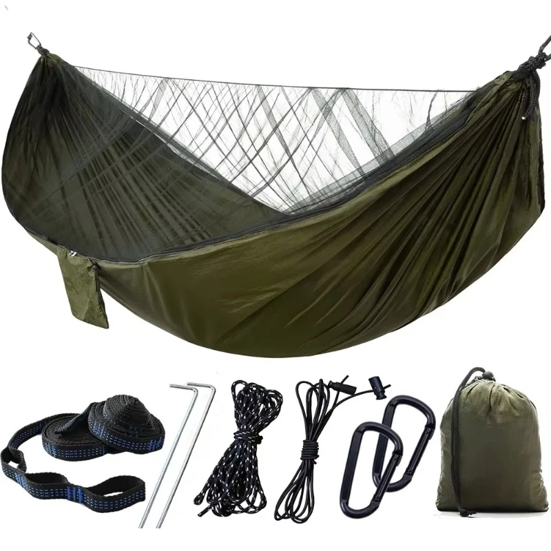 

High quality waterproof hammock swing tent camping mosquito net parachute hammock portable hammock