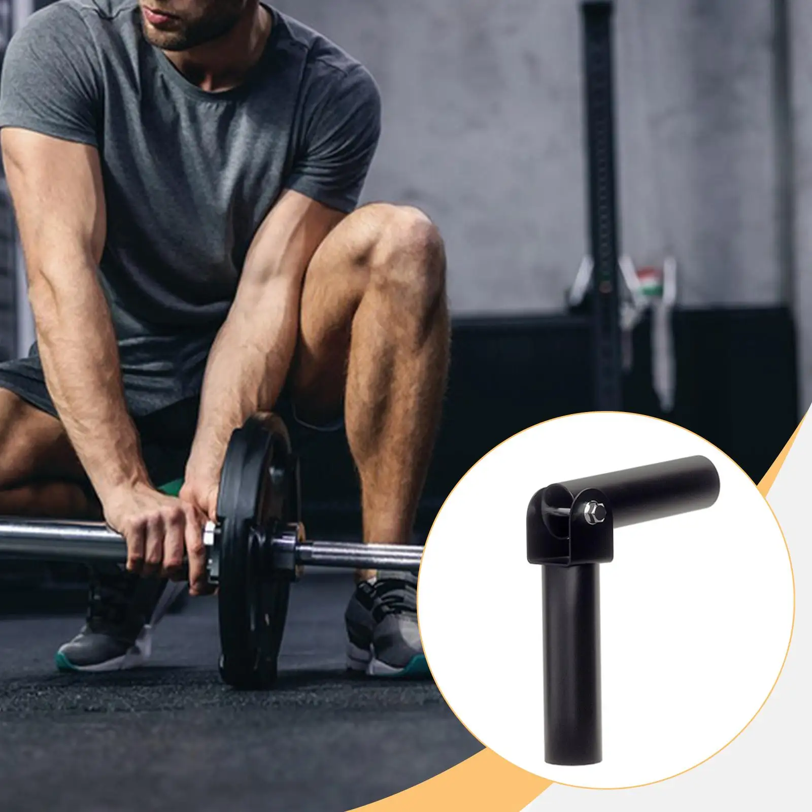 T Bar Row Plate Post Insert Exercise Heavy Duty Practical Durability Accessories Landmine Attachment 360° Swivel Easy to Install