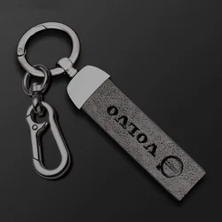 Metal Leather Car Styling Keychain Key Ring Accessory For Volvo R Design XC90 XC60 S60 V40 XC40 V60 V50 S40 XC70 C30 C70 C40 S70