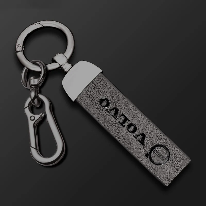 Metal Leather Car Styling Keychain Key Ring Accessory For Volvo R Design XC90 XC60 S60 V40 XC40 V60 V50 S40 XC70 C30 C70 C40 S70 