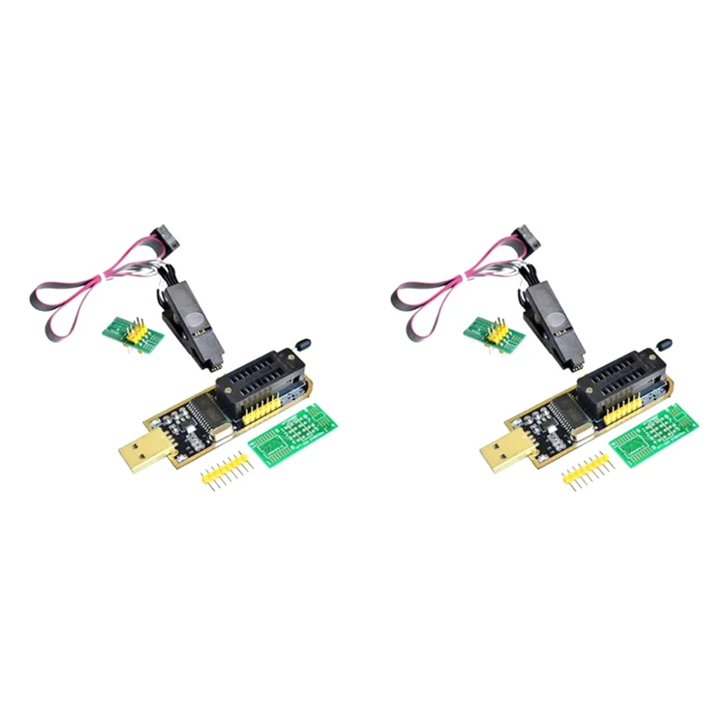 

Stylish-2X CH341A 24 25 Series EEPROM Flash BIOS USB Programmer Module + SOIC8 SOP8 Test Clip For EEPROM 93CXX / 25CXX / 24CXX
