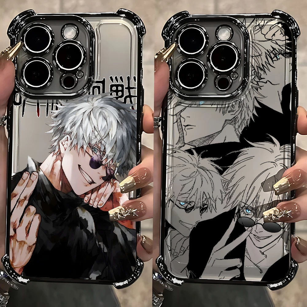 Anime Cool Jujutsu Kaisen Plating Anti Fall Phone Case For Infinix Hot 40i 30 30i Play Smart 10 9 Note  50s Spark Go 2025 Plus